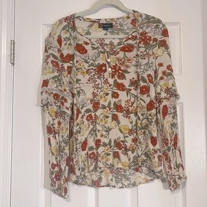 Indigo Poppy dress blouse